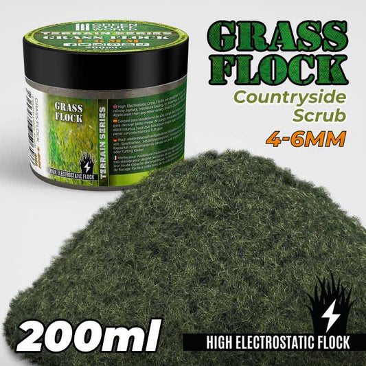 Grass Flock: Countryside Scrub 4-6mm (200ml)