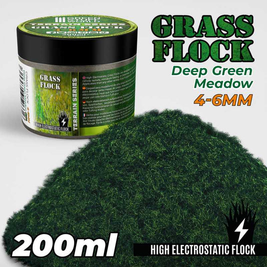 Grass Flock: Deep Green Meadow 4-6mm (200ml)