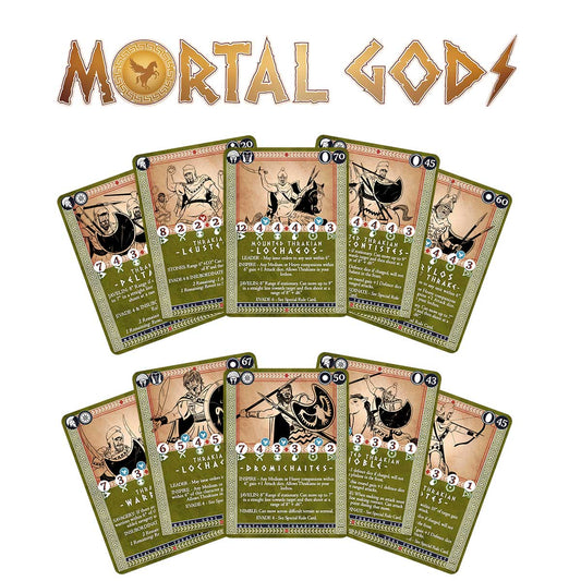 Mortal Gods; Thrakian Roster & Gifts Card Set