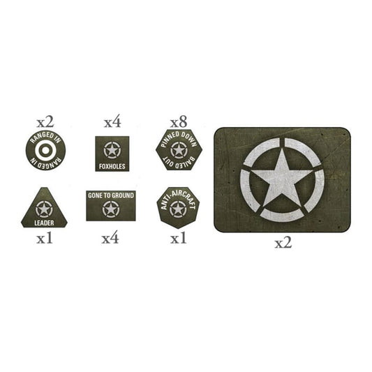 US907 American LW Tokens (x20) and Objectives (x2)