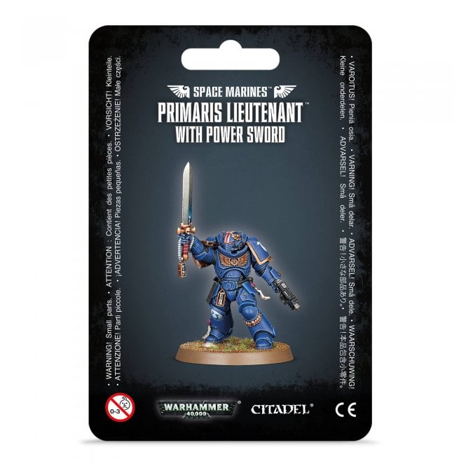 SPACE MARINES: PRIMARIS LIEUTENANT WITH POWER SWORD