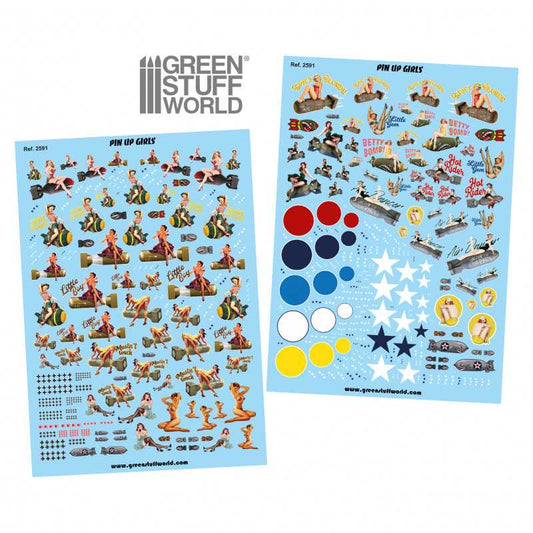 Waterslide Decals: Pin Up Girls