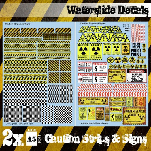 Caution Strips and Signs Decals