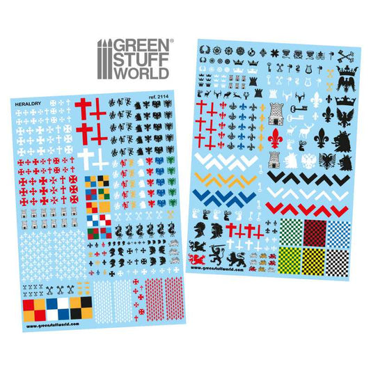 Waterslide Decals: Heraldry Decals