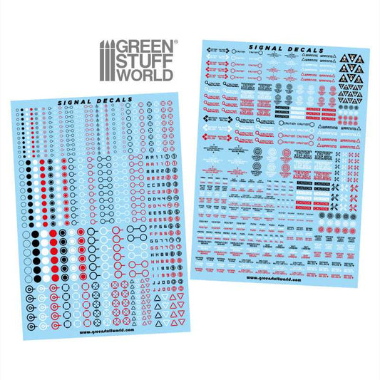 Waterslide Decals: Robot Signals