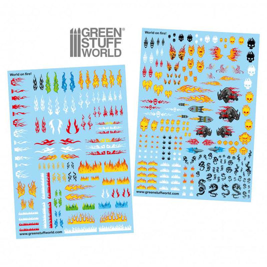 Waterslide Decals: World on Fire Decals