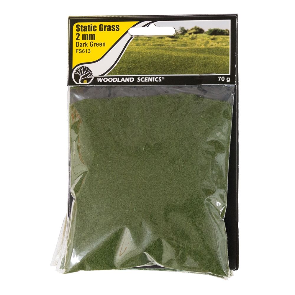 Static Grass 2mm Dark Green