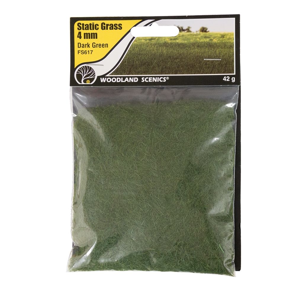 Static Grass 4mm Dark Green