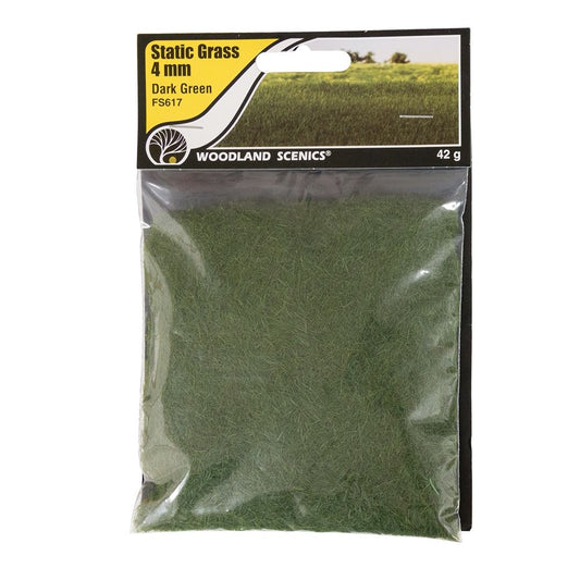 Static Grass 4mm Dark Green
