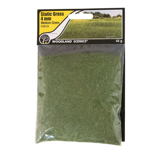 Static Grass 4mm Medium Green