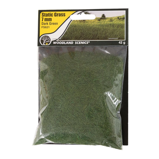 Static Grass 7mm Dark Green