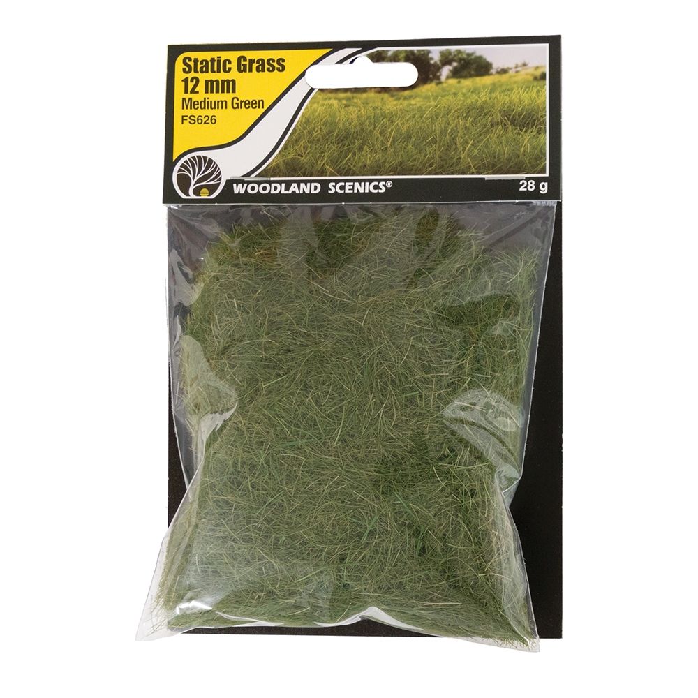 Static Grass 12mm Medium Green