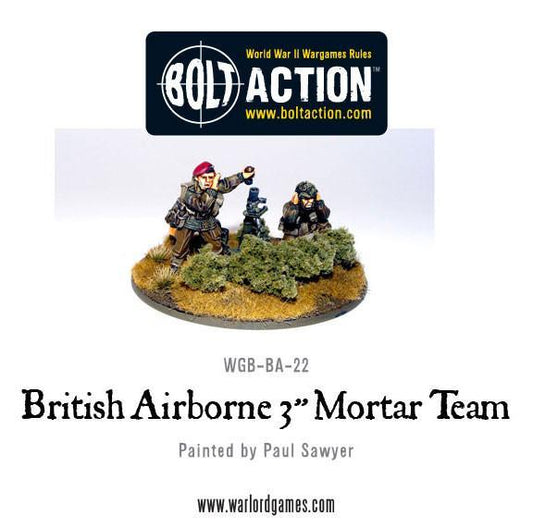 British Airborne 3" Mortar & Crew