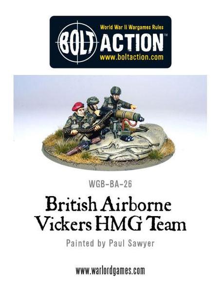 British Airborne Vickers HMG & Crew