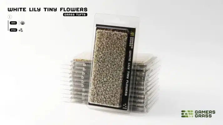 Gamers Grass White Lily Tiny Flowers (White)