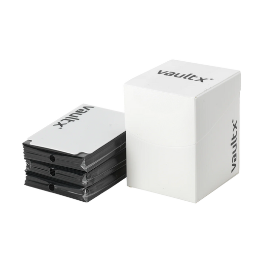 Large Deck Box 100+ White with 150 Sleeves